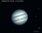 昨夜の木星です